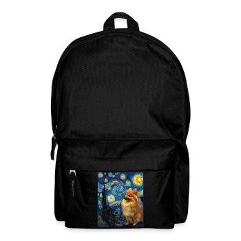Zwergspitz Spitz Pomeranian - Sac à dos - noir - Devant