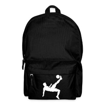Footballer overhead kick - Backpack - black - Front