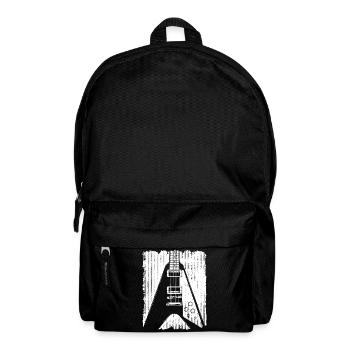 Graffiti-Gitarren-Silhouette - Rucksack - Schwarz - Vorne