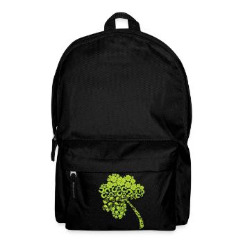 kleeblatt glück grün irisch symbol ireland - Rucksack - Schwarz - Vorne