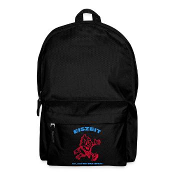 Eiszzeit Cartoonfigur mit Grinsen - Rucksack - Schwarz - Vorne