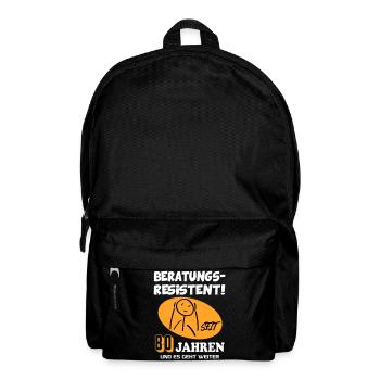 Comic Geburtstag 80 Jahre Happy Birthday - Rucksack - Schwarz - Vorne