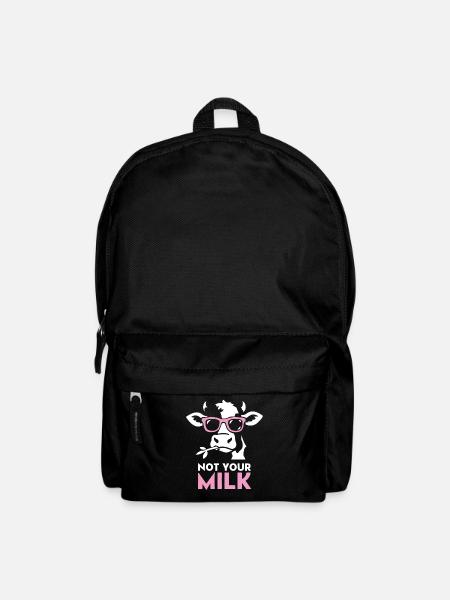 Not Your Milk – Coole Kuh mit Sonnenbrille  - Rucksack - Schwarz