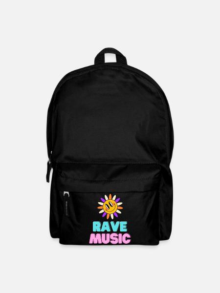 Sunshine Rave Musik Neon-Design - Rucksack - Schwarz