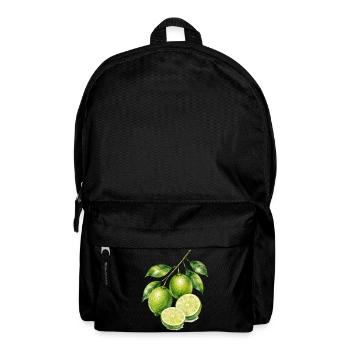 Limetten Aquarell Frische - Rucksack - Schwarz - Vorne