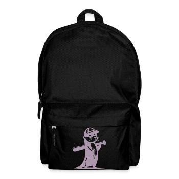 Otter Baseball Silhouette - Rucksack - Schwarz - Vorne