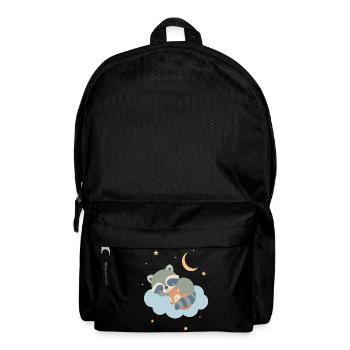 Raton laveur et écureuil dormant - Sac à dos - noir - Devant