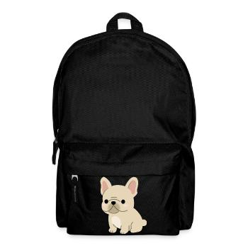 Charming French Bulldog Illustration - Backpack - black - Front