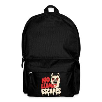 Horror-Lama – No Llama Escapes - Rucksack - Schwarz - Vorne