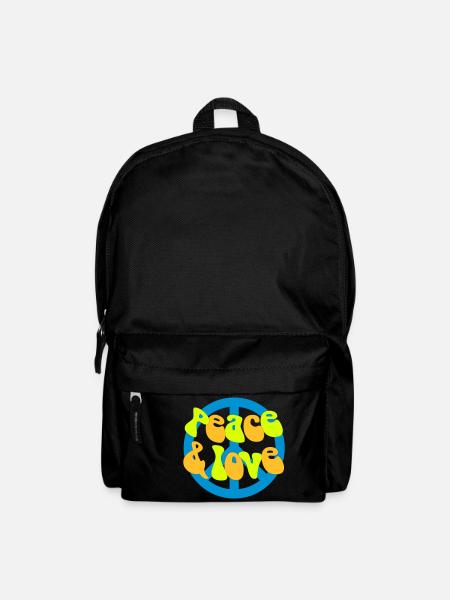 Peace and Love - Backpack - black