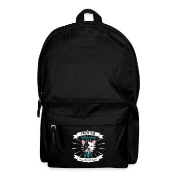 Proud Dog Papa Dog French Bulldog - Backpack - black - Front