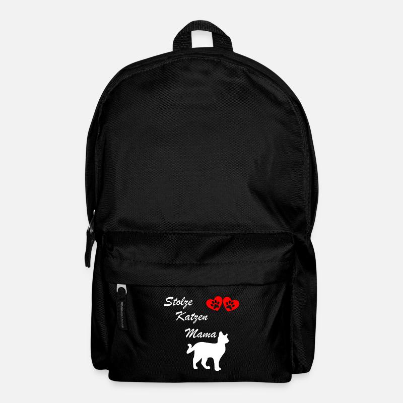Katzen Mama Stolz - Rucksack - Schwarz