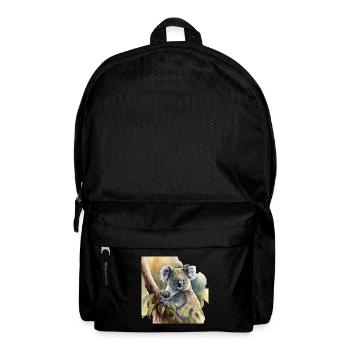 Koala Aquarell - Rucksack - Schwarz - Vorne