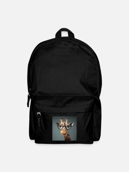 Giraffe Brille Lustig - Rucksack - Schwarz