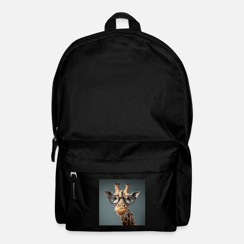 Giraffe Brille Lustig - Rucksack - Schwarz