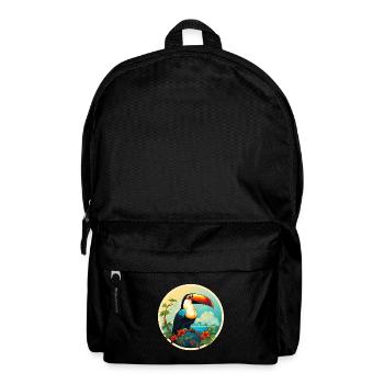 Toucan on the beach - Backpack - black - Front