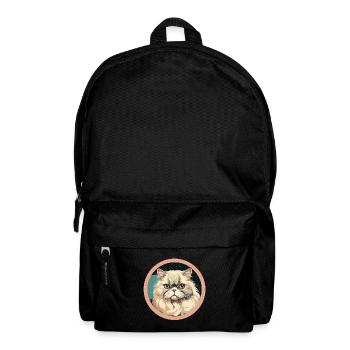 Perserkatze - Rucksack - Schwarz - Vorne