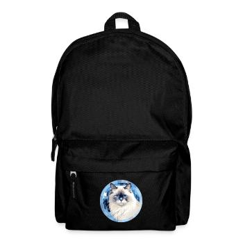 Ragdoll Katze - Rucksack - Schwarz - Vorne