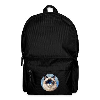 Ragdoll Katze - Rucksack - Schwarz - Vorne