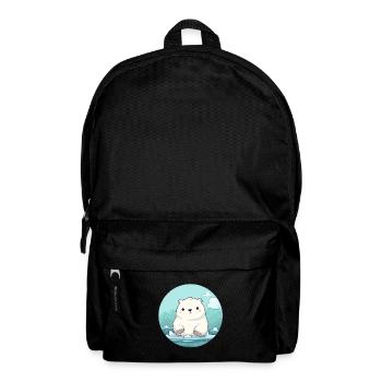 mignon petit ours polaire - Sac à dos - noir - Devant