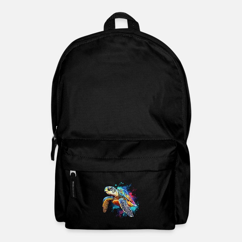Schildkröte - Rucksack - Schwarz