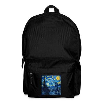 bigfoot, big foot, van gogh, sternenacht - Rucksack - Schwarz - Vorne