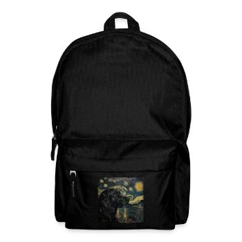 Labrador retriever, Labrador, chien, van gogh - Sac à dos - noir - Devant