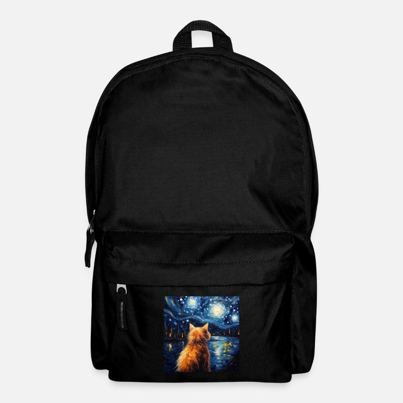 Katze, katzenmotiv - Rucksack - Schwarz