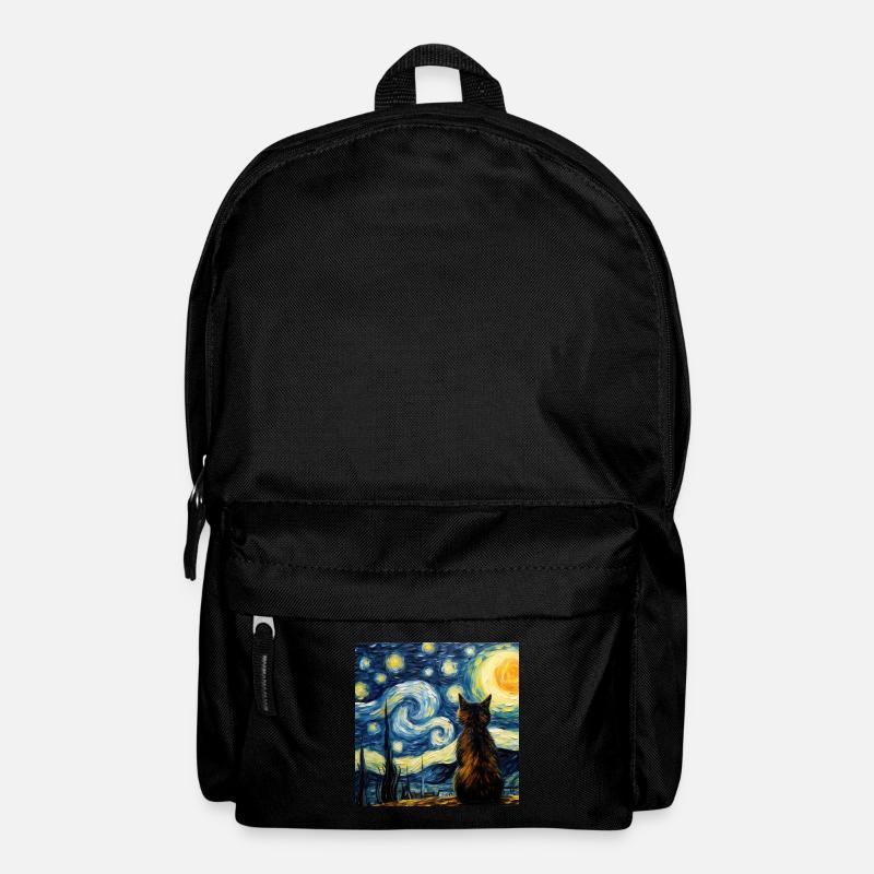 Katze, katzenmotiv - Rucksack - Schwarz