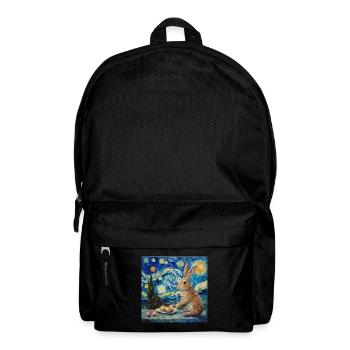 easter bunny, easter, bunny, happy easter, easter eggs - Backpack - black - Front