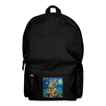 easter bunny, easter, bunny, happy easter, easter eggs - Backpack - black - Front