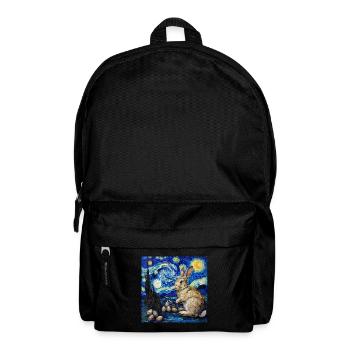 easter bunny, easter, bunny, happy easter, easter eggs - Backpack - black - Front