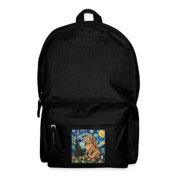 Osterhase, Ostern, Hase - Rucksack - Schwarz - Vorne