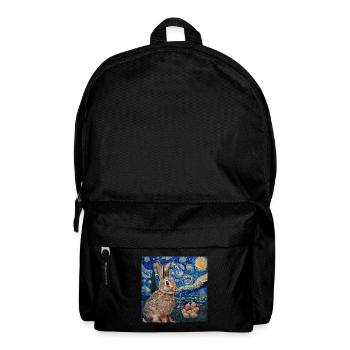 lapin de Pâques, Pâques, lapin, joyeuses Pâques, oeufs de Pâques - Sac à dos - noir - Devant