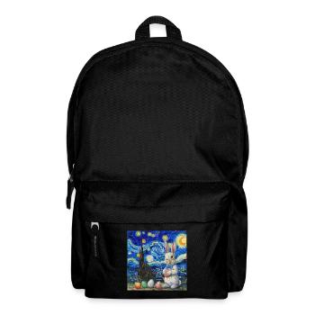 Osterhase, Ostern, Hase, frohe ostern, ostereier - Rucksack - Schwarz - Vorne