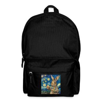 Osterhase, Ostern, Hase, frohe ostern, ostereier - Rucksack - Schwarz - Vorne