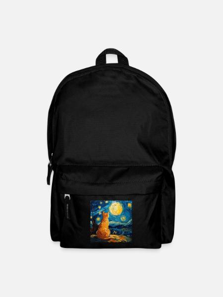Chat, Motif De Chat - Sac à dos - noir