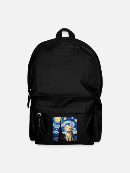 Katze, katzenmotiv - Rucksack - Schwarz