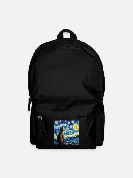 Katze, katzenmotiv, geschenk - Rucksack - Schwarz