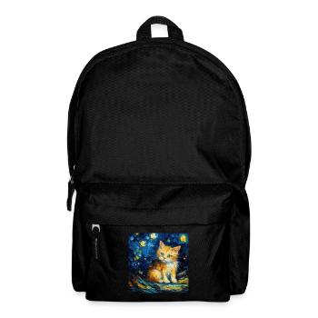 Chat, motif chat, cadeau - Sac à dos - noir - Devant