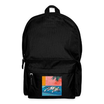 Katze, katzenmotiv, popart, geschenk, geschenkidee - Rucksack - Schwarz - Vorne