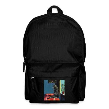 Katze, katzenmotiv, popart, geschenk, geschenkidee - Rucksack - Schwarz - Vorne