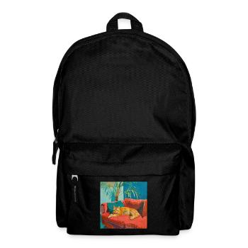 Katze, katzenmotiv, popart, geschenk, geschenkidee - Rucksack - Schwarz - Vorne