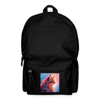 Katze, katzenmotiv, anime, geschenk, geschenkideen - Rucksack - Schwarz - Vorne