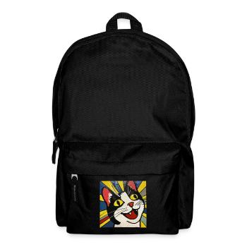 Katze, katzenmotiv - Rucksack - Schwarz - Vorne