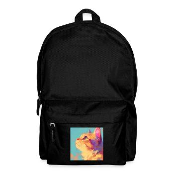 Katze, katzenmotiv - Rucksack - Schwarz - Vorne