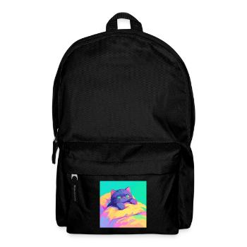Katze, katzenmotiv - Rucksack - Schwarz - Vorne