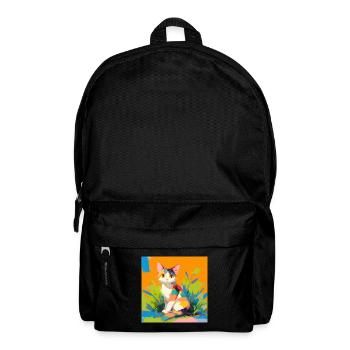 Cat, Cat Motif - Backpack - black - Front