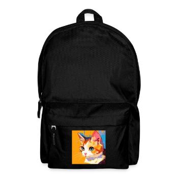 Katze, katzenmotiv - Rucksack - Schwarz - Vorne