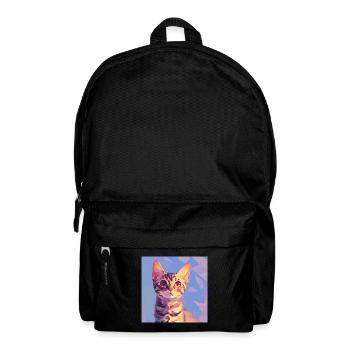Chat, Motif De Chat - Sac à dos - noir - Devant